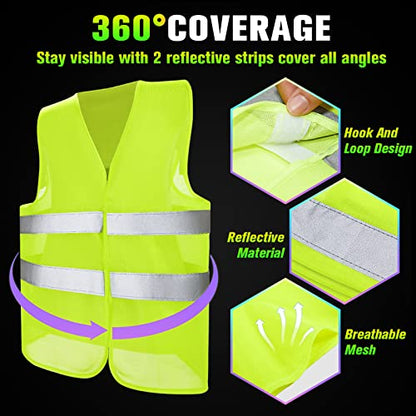 JaGely High Visibility Safety Vest Bulk 360° Reflective