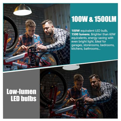 6 Packs A19 LED Light Bulbs,Daylight 5000K,100 Watt Equivalent - color: 5000k Daylight