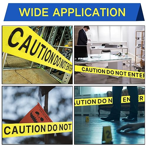 Sasylvia 4 Pcs Fixed Wall Mount Retractable Belt Barrier 10ft Crowd Control Barriers Caution Do Not Enter Retractable Rope Sturdy Safety Belt with Case and Braking System Locking Button