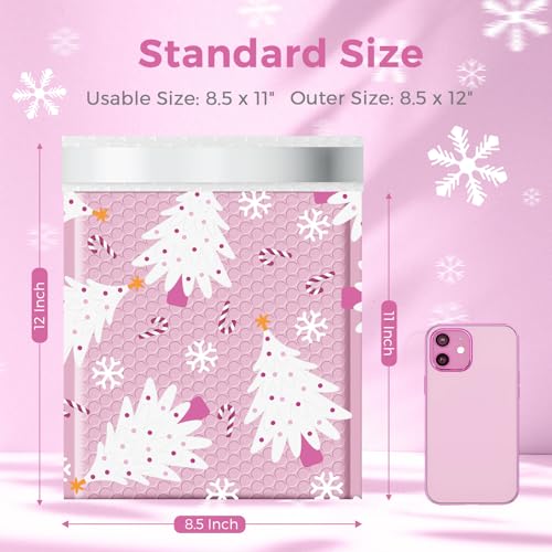 Metronic Bubble Mailers 8.5x12 Inch 40 Pack Cute Bubble Mailers - color: Pink Tree, size: 8.5x12" 40PC
