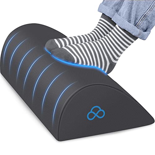 Foot Rest Ergonomic Pillow for Under Desk at Work, Anti-Fatigue,Grey/Large - color: Gray, size: Standard-17 Inch