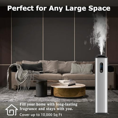 Hotel Scent Diffuser Cover 10000 Sq.Ft, Scent Air Machine for Home & Office - color: Silver