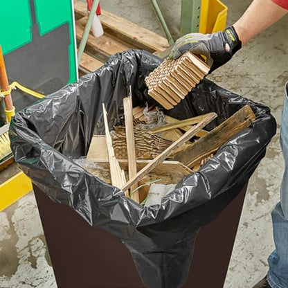 BEIDOU-PAC Contractor Heavy Duty Trash Bags 42 Gallon | 26 Count | 3 MIL | 32.8" X 46" | Large Black Flap Tie Construction Garbage Bags for Business Home Commercial, Industrial, Storage, Outdoor - style: 42 Gal Contractor Bag |76.2 Micron |26 Count