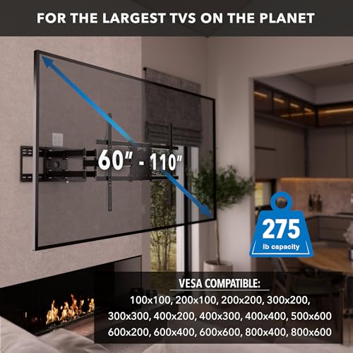 Mount-It! The Beast Heavy Duty TV Wall Mount, 60-110" - style: Indoor