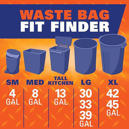 Hefty Heavy Duty Trash Bags, Large | 42 Gallon | For Contractors | 26 Count, Pack of 2 - size: 26 Count (Pack of 2)