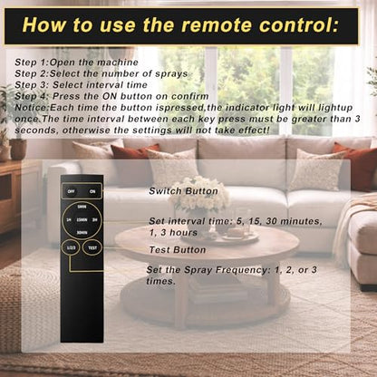 2-pack Automatic Air Freshener Spray Dispenser with Remote Control, White - color: White