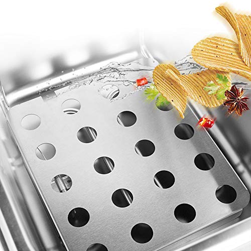Electric Fryer,12L Commercial Electric Countertop Stainless Steel Deep Fryer Basket French Fry Restaurant Home Kitchen