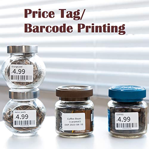 Phomemo Thermal Labels- Sticker Labels for M220/M250/M221/M260 Label Maker,2.36" X 1.57" (60mm X 40mm),170 Labels/Roll Multi-Purpose White Self-Adhesive Sticker Labels for Food,Supermarket,Address - size: 2.36" x 1.57"