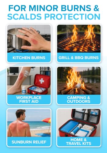 Burn Gel Packet | 160-Pack | with Lidocaine & Aloe Vera | FSA&HSA Eligible