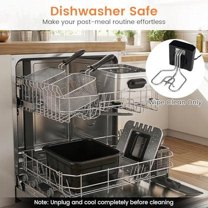 COSTWAY Deep Fryer w/Touch Screen, 5.3-Qt/5L Electric Fryer, 1700W, Silver - color: Silver, size: 5.3 Qt (5 L)