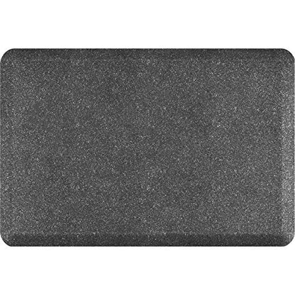 WellnessMats Anti-Fatigue Granite Motif Kitchen Mat, 36 Inch by 24 Inch, Steel - color: Steel, size: 36"L x 24"W x 0.8"Th