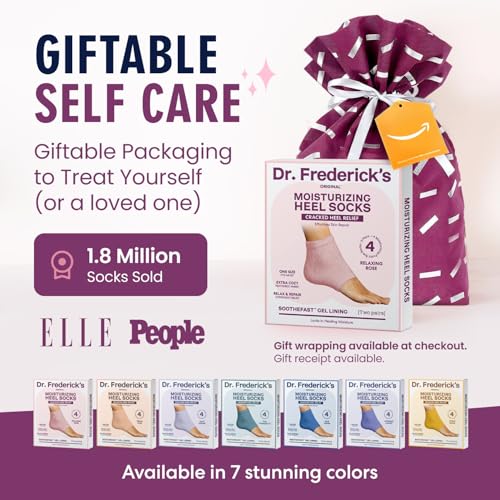 Dr. Frederick's Original Fuzzy Heel Socks - color: Relaxing Rose