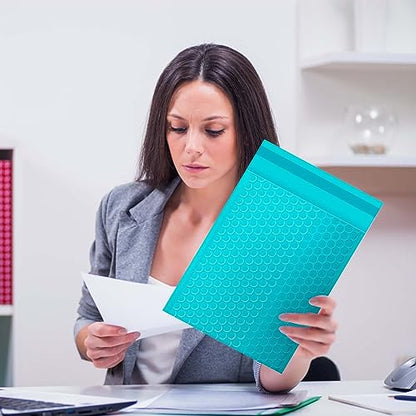 packbabol Bubble Mailers, 8.5x11 Inch Poly Padded Bubble Mailers Pack of 50 Bubble Envelopes Opaque Self Seal Adhesive Waterproof Bags for Shipping and Packaging (Teal) - color: teal, size: 8.5x11-50Pc