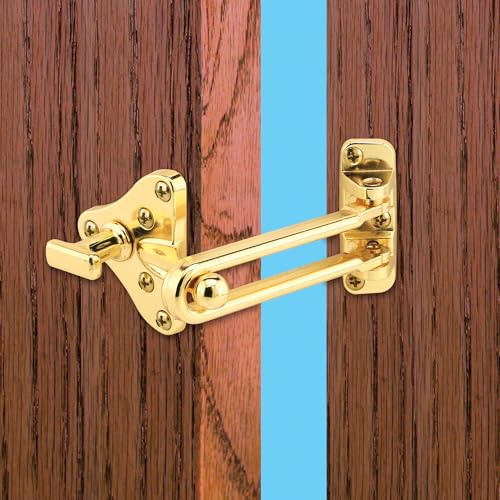 Prime-Line U 11315 Swing Bar Door Guard, Brass Finish - color: Brass