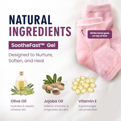 Dr. Frederick's Original Fuzzy Heel Socks - color: Relaxing Rose