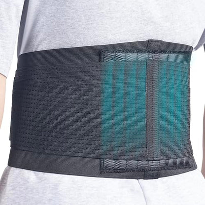 Back Brace Lumbar Support Belt with Support Stays and Straps, M - size: Medium