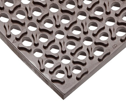 NoTrax T15 Optimat® Honeycomb Design Drainage Mat, 3' X 3' Brown - color: Brown, size: 3' Width x 3' Length
