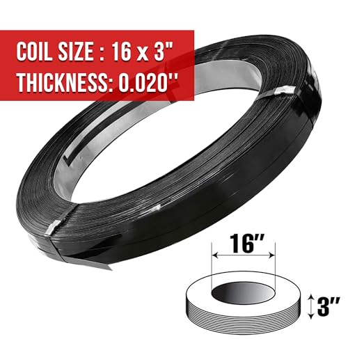 8NET Steel Strapping Band, 2,470' Length x 5/8'' Width x 0.020'' Thickness (1,460 lbs Break Strength), Cut Resistant Pallet Banding, Heavy Duty Metal Strap (10 Rolls) - color: 10 Rolls, size: 5/8" W x 2,470' L