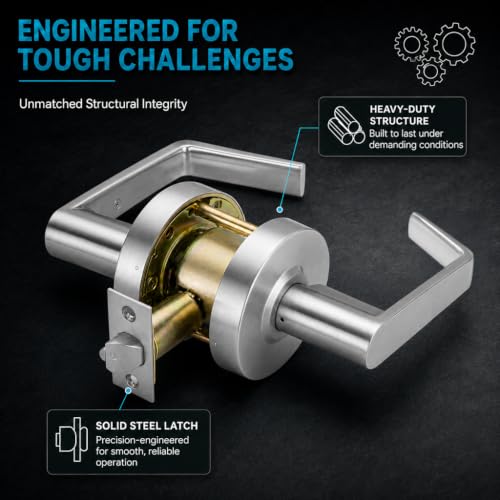 LO-Lock Passage/Closet Commercial Lever Door Lock, ADA, Non-Handed - style: Passage/Closet