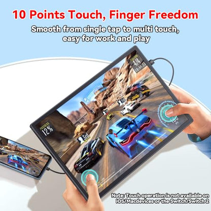 S123E 12.3 Inches Portable Monitor Touchscreen Monitor for Switch/Switch 2 - size: 12.3"