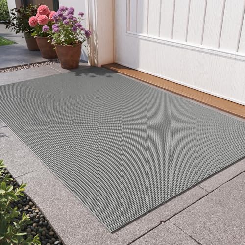 Welcome Door Mat Outside Non-Slip Durable Waterproof Grey 20"x31" - color: Grey-c, size: 20''x31''