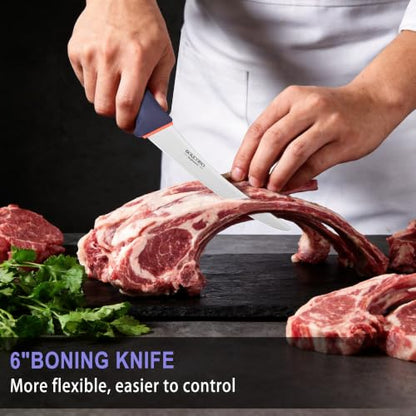 3 PCS Butcher Knife Set, Professional Meat Cutting Knives - style: 3PCS Knife Set
