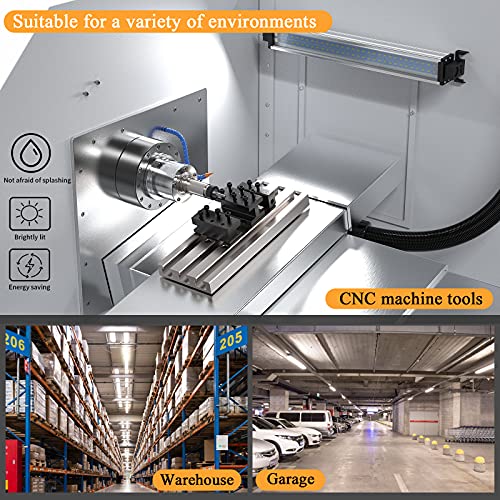 Led Industrial Machine Tube Light, IP66 Waterproof Explosionproof Work Lamp 20.5" 14W for CNC Internal, 110V to 220V Universal