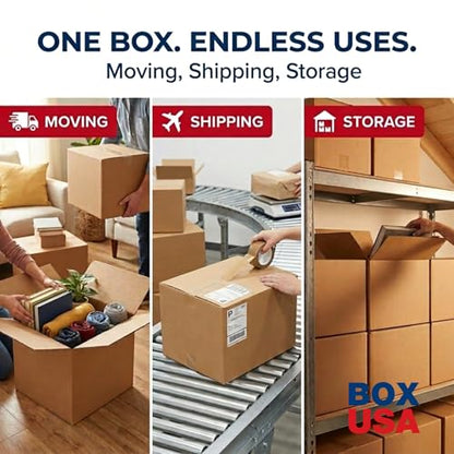 BOX USA Heavy-Duty Shipping Boxes, 24x18x12, 15-Pack - style: Heavy-Duty