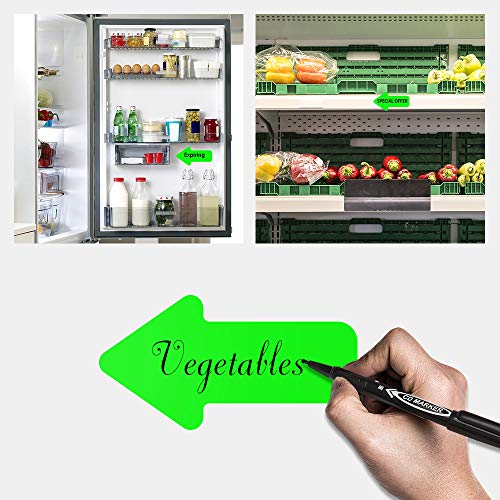 EVQ Green Arrow Floor Sticker Tape 2 x 4 Inch Directional Vinyl 200 PCS - color: Green, size: 2"×4"
