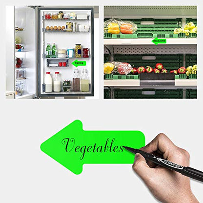 EVQ Green Arrow Floor Sticker Tape 2 x 4 Inch Directional Vinyl 200 PCS - color: Green, size: 2"×4"