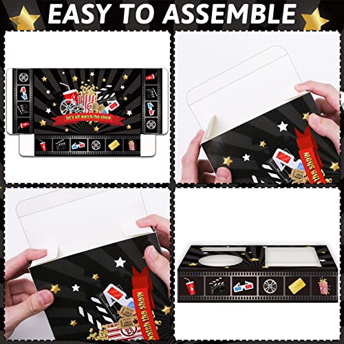 OBUSATT 32Pcs Movie Party Supplies Movie Night Snack Trays - style: Movie Night