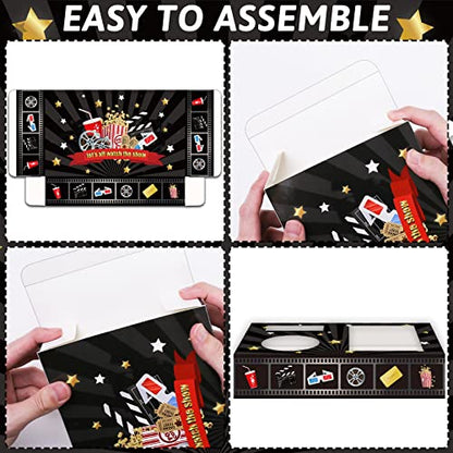 OBUSATT 32Pcs Movie Party Supplies Movie Night Snack Trays - style: Movie Night