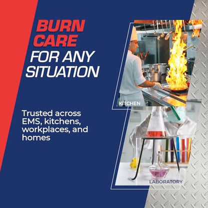 Dynarex XeroBurn Burn Gel with 2% Lidocaine - First Aid Essential for Minor Burns, Sunburns, and Insect Bites - 4 fl. oz. Bottles - 24 per Case