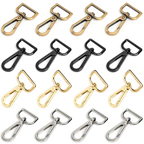 Swivel Clasps 1" D Ring Lobster Clasp Claw Clasp Swivel Snap Hook Clip - size: 1 Inch