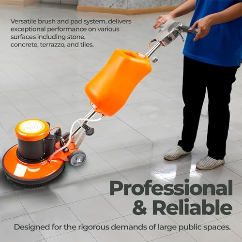 SM420AC 17" Floor Buffer Scrubber, 2 HP, 175 RPM