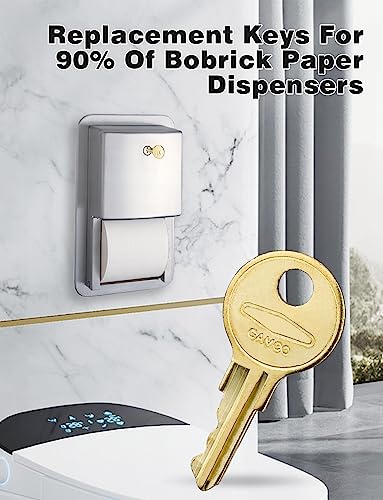 Mellbree CAT74 Dispenser Key for Bobrick Toilet Paper Towel 10-Pack - size: Cat74