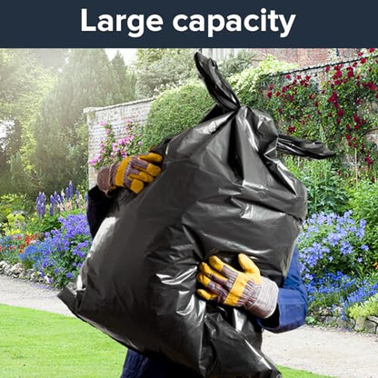 45-50 Gallon 3 Mil Heavy Duty Contractor Trash Bags on Roll, Extra Thick Construction Garbage Bags, Easy Tear-Off, Leak & Puncture Resistant,for Renovation, Demolition & Yard Waste, 40 Count