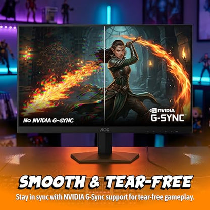 AOC 27" Gaming Monitor QHD 260Hz Overclocked IPS NVIDIA G-SYNC Q27G41ZE - size: 27" 240Hz IPS