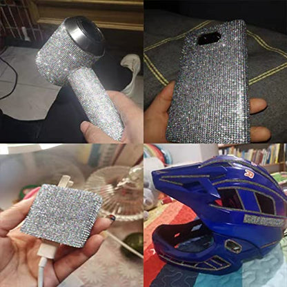 4 Pack 35.4 Inch Rhinestone Door Edge Guard Strips, Multicolor - color: MultiColour