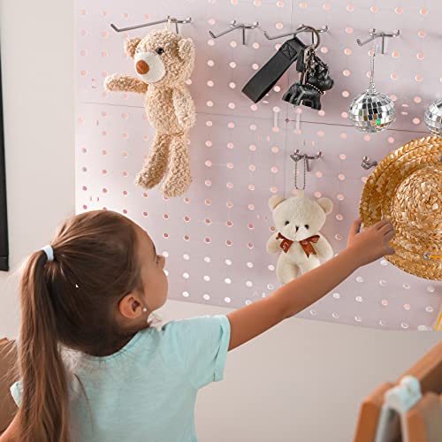 Hicarer 200 Pcs Stainless Steel Pegboard Hooks Multiple Sizes Fit 1/4" or 1/8" Pegboard Ideal for Garage Tool Organization, Wall Storage(2 Inch, 4 Inch, 6 Inch) - size: 2 Inch, 4 Inch, 6 Inch