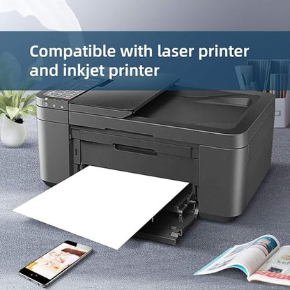 Full Sheet Shipping Labels 8.5 x 11 for Laser & Inkjet Printers, 500 Sheets 500 Labels Self Adhesive Full Page Labels 8.5 x 11 White, Whole Page Label Stickers, Mailing Label Sheets - size: 8.5x11---500P