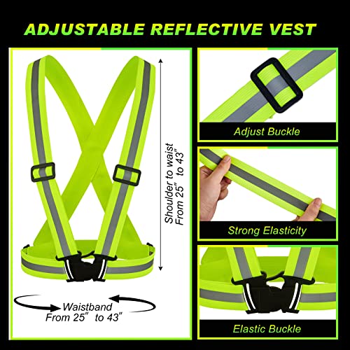 Hercicy Reflective Vest High Visibility Safety Vests Bulk - color: Yellow