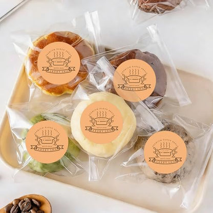500 Labels/Roll 2" Apricot Round Thermal Labels, Waterproof Circle Blank Thermal Sticker Compatible with Direct Thermal Label Printers for DIY Logo Designs, Thank You, Small Business - color: Apricot, size: 2 Inch