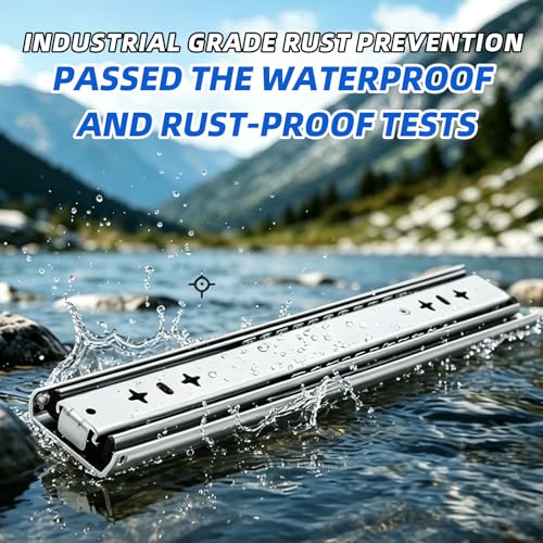 Heavy Duty Drawer Slides (Load:250 lb (No Lock) -W:53mm, 16 Inch) - size: 16 Inch, style: Load:250 lb (No lock) -W:53mm