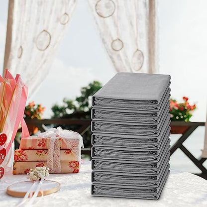 Macarrie 50 Pack Fleece Blankets Bulk,50 x 60 Inch Gray Soft Throw Blankets - color: Gray