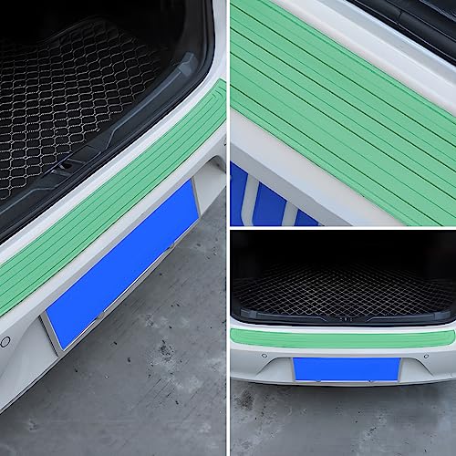 8sanlione Non-Slip Rubber Car Rear Bumper Guard Strip, Green/35.4"x2.7" - color: Green, size: 35.4"x2.7"