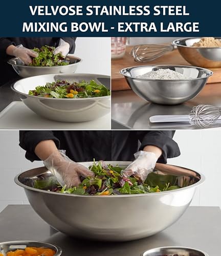 Stainless Steel Mixing Bowl Extra Large, 17-Quart, 18.5 inch (Diameter), 5.3 inch (Height) Mixing Bowl 18.5" (1)