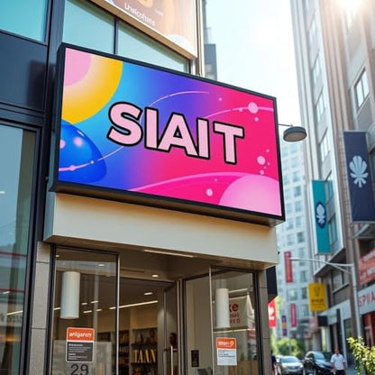 P5 Outdoor 65"x34" LED Sign Programmable Digital Board -High-Res Scrolling Display, USB and WiFi Control, Custom Images & Video for Business