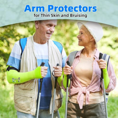 Schwer 2 Pairs 18in A6 Cut Resistant Arm Sleeves for Gardening, S901 - color: Yellow, size: 18 In-2 Pairs