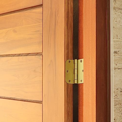 Design House Interior Door Hinge, 3.5", Satin Brass - color: Satin Brass